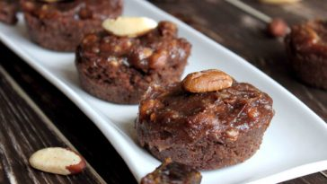 sticky date muffins on plate