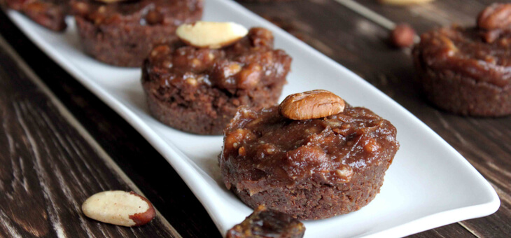 sticky date muffins on plate