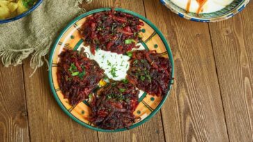 beetroot fritters