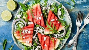 summer salad on plate
