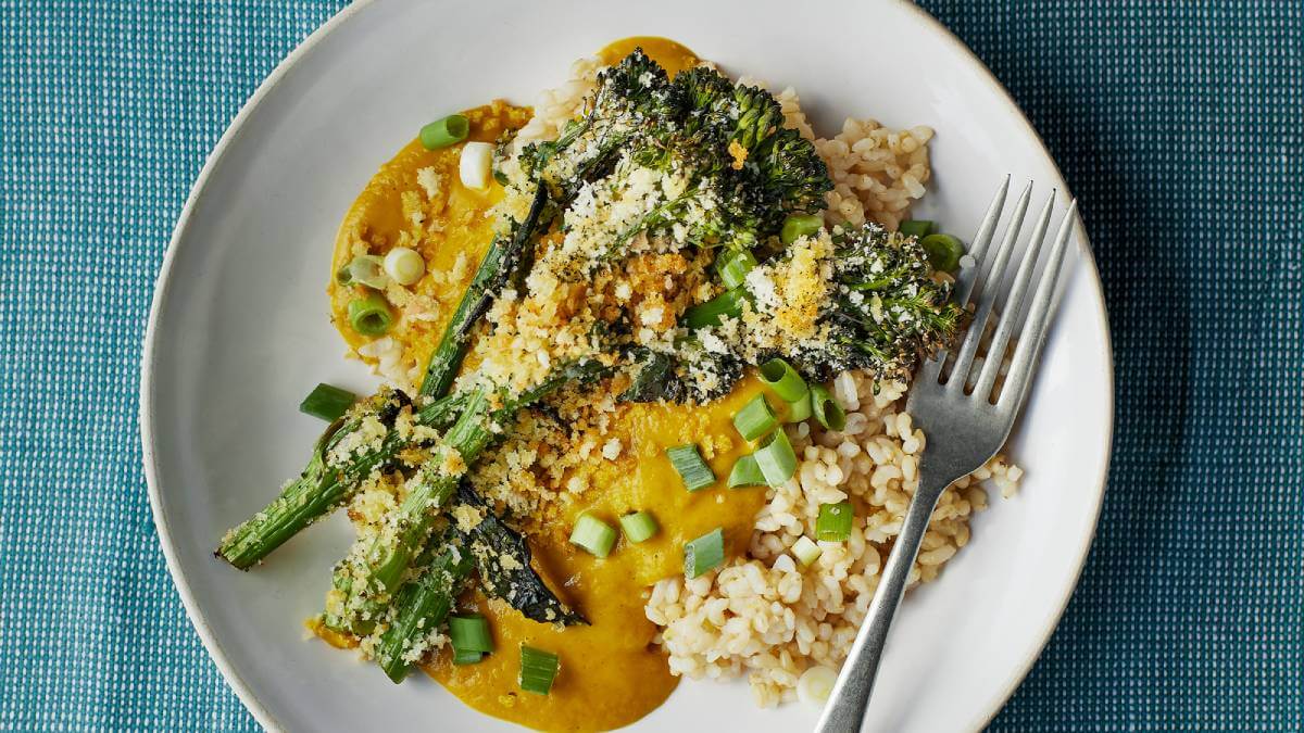 Broccoli katsu curry