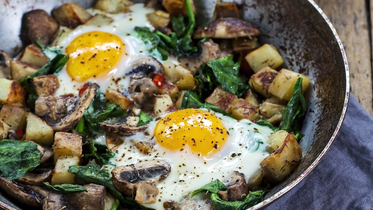 eggs and spinach