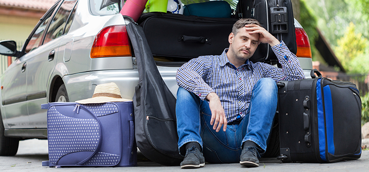 The emotional stages of taking a long car journey with kids