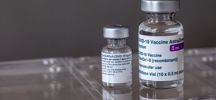 vial of AstraZeneca vaccine