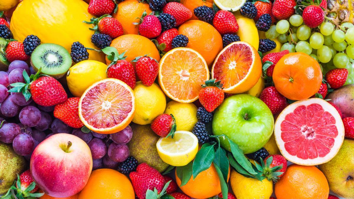 Colourful fruit
