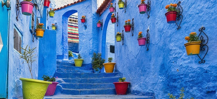 Blue steps in Chefchaouen