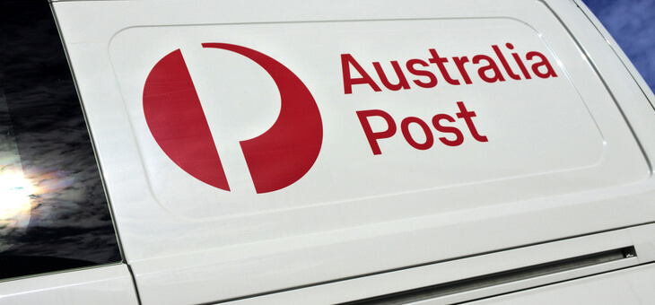 side of van displaying australia post logo