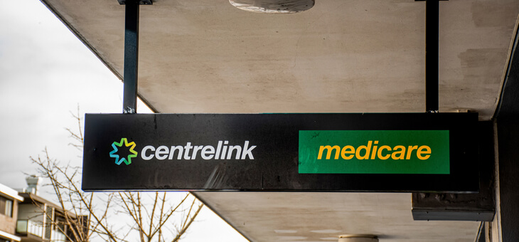 centrelink and medicare sign