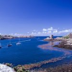 boats in port on scilly islands