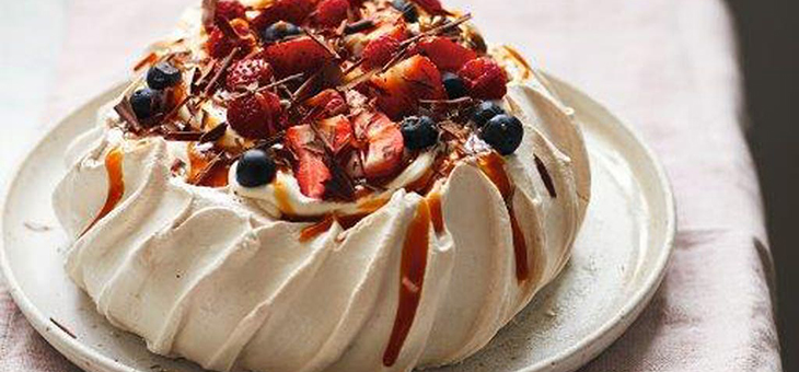 This Salted Caramel Pavlova is something special