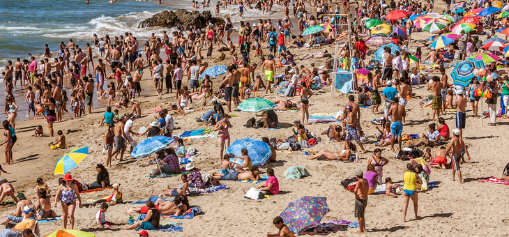 The world's most crowded beaches