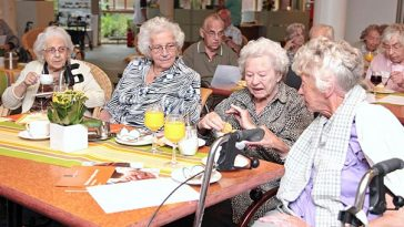older women in an aged care facility