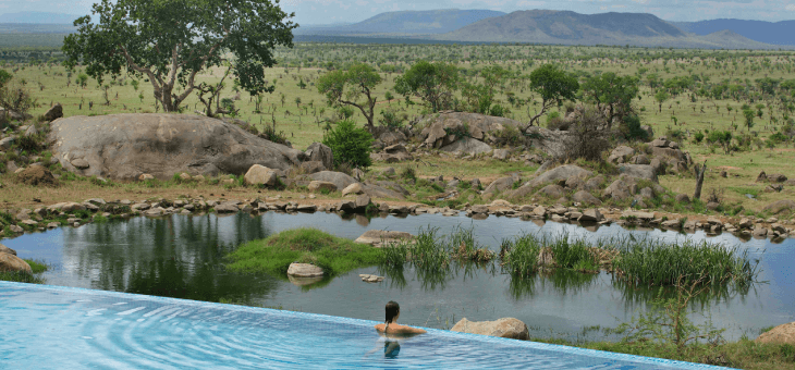 Infinity pool at the Four Seasons Safari Lodge Serengeti, Tanzania