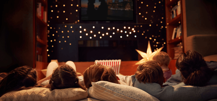 Children watching films