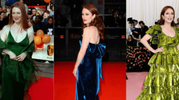 Julianne Moore's red carpet outfits