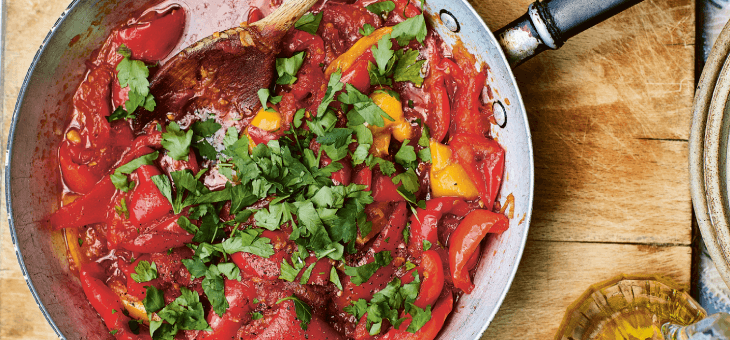 Sweet and Tasty Slow-Cooked Capsicums