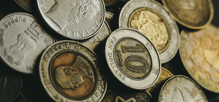pile of Australian coins