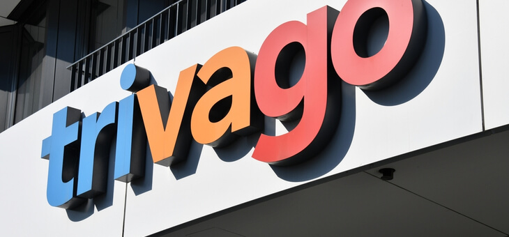 trivago logo on corporate office