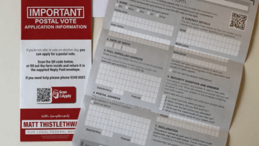 australian postal voting form