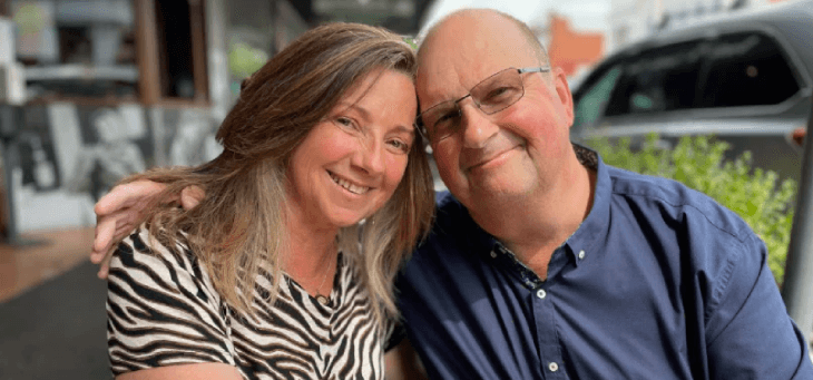 Kidney recipients Leanne Bippus and David Jellie