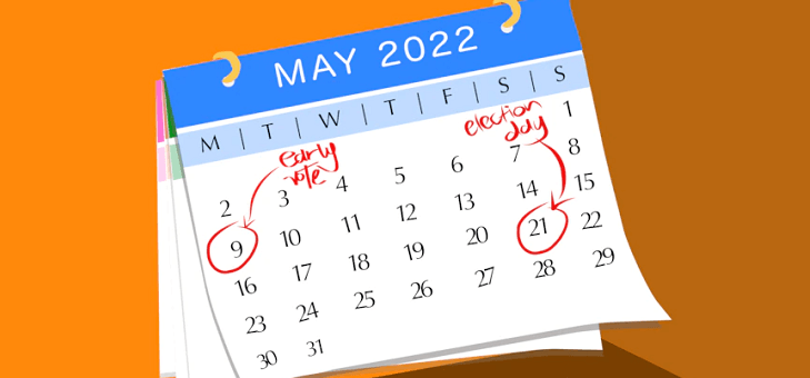 calendar showing may 2022 with 9th and 21st circled