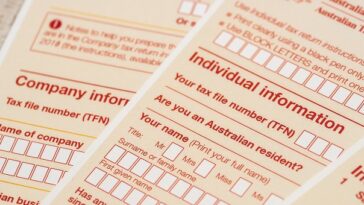 australian tax return forms
