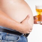 man with beer belly