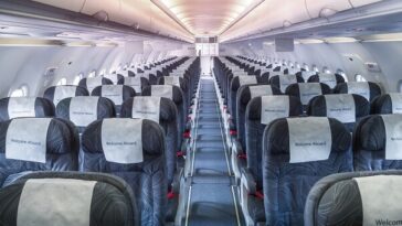 empty plane cabin