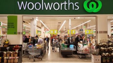 shopfront of woolworths supermarket