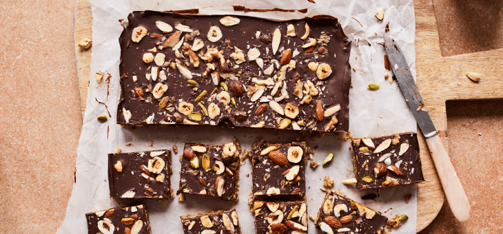 No-Bake Bars full of Nuts and Seeds