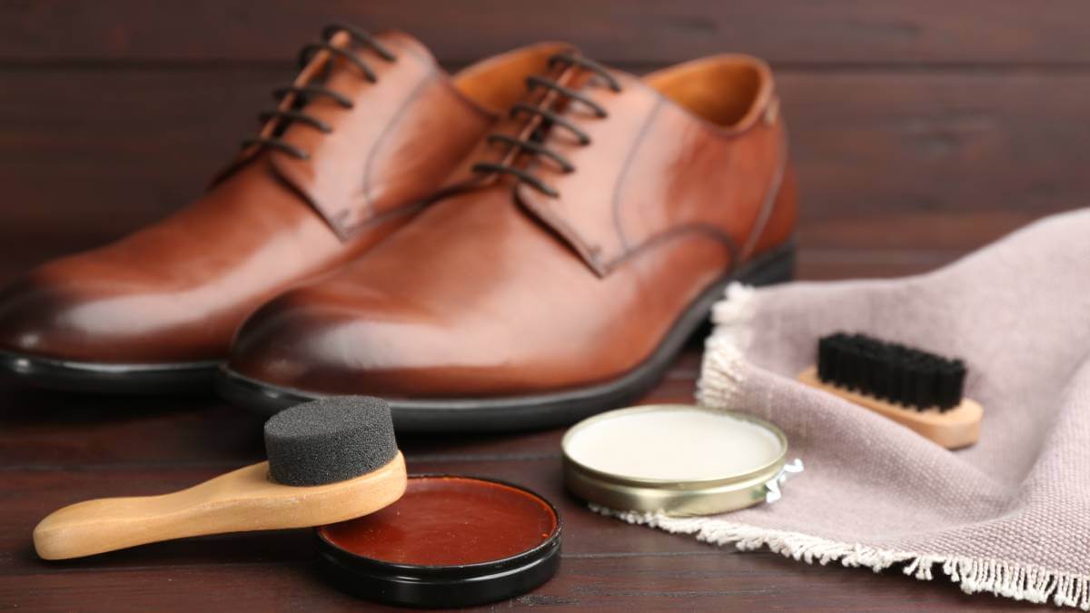 Shoes and shoe cleaning gear