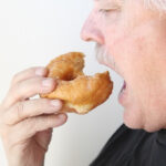 man eating high-fat diet