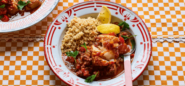 Fish stew with couscous