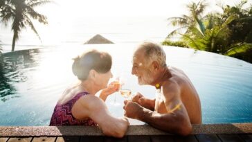 two people on age pension travelling