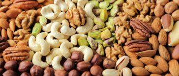 selection of various nuts that lower cholesterol