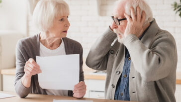 older couple shocked at the cost of retirement and cost of living