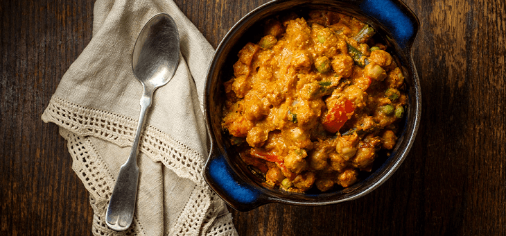 chickpea and mixed vegetable curry