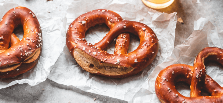 home baked pretzel