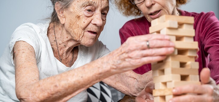 elderly woman with dementia