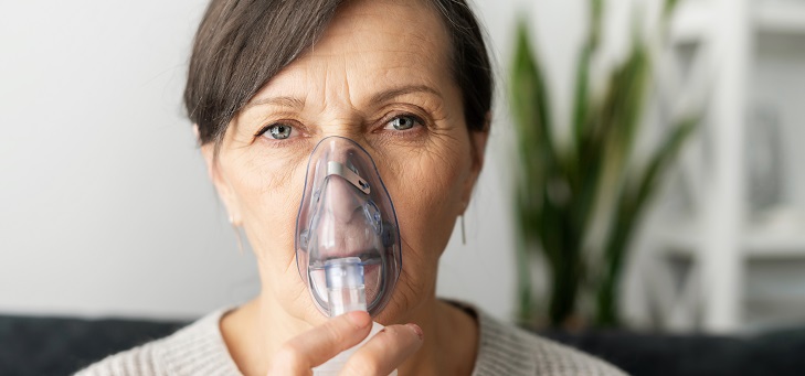 woman suffering from asthma