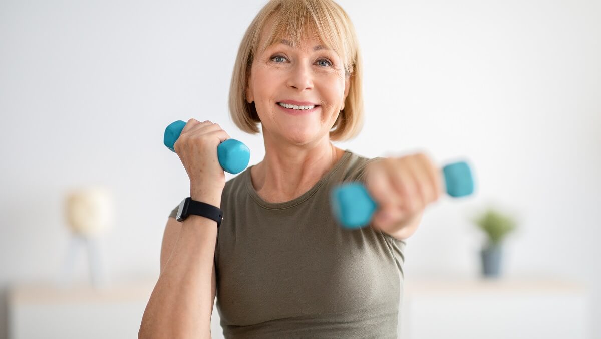 woman exercising for healthy ageing