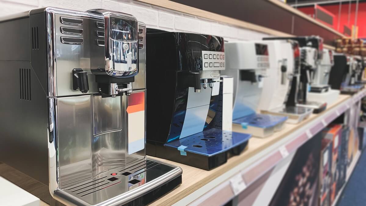 coffee machine in a store