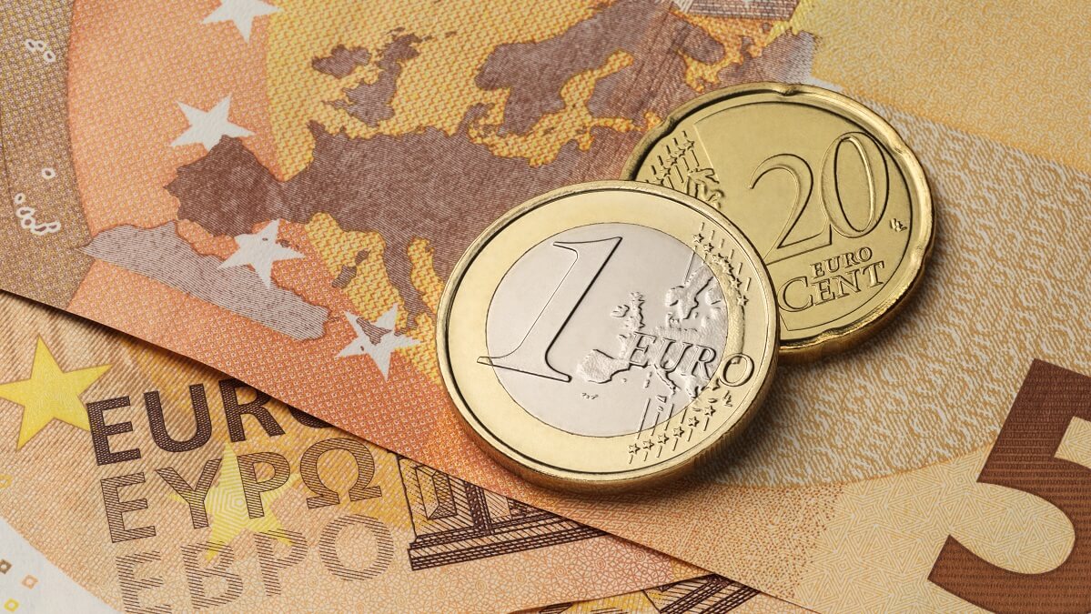 euro coins and bank notes