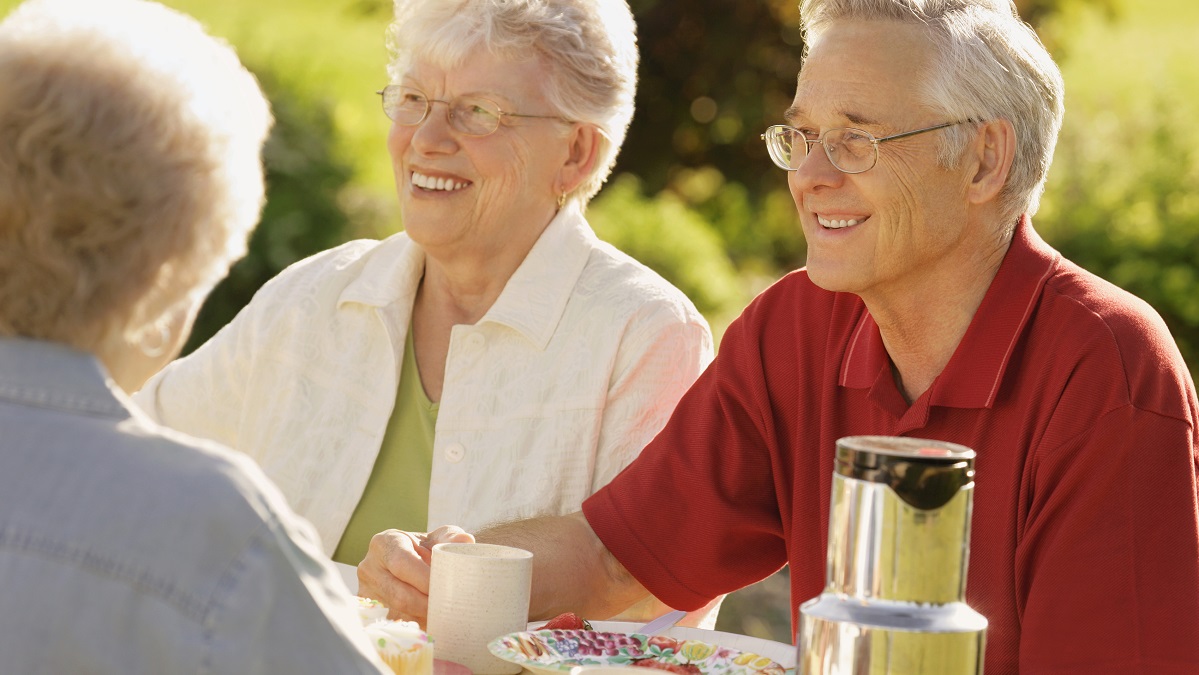 seniors in aged care socialising