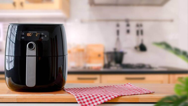 Air fryer on a kitchen counter