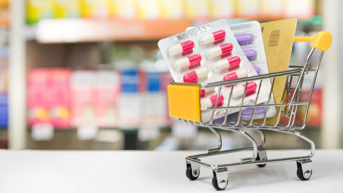 Drugs in a supermarket trolley