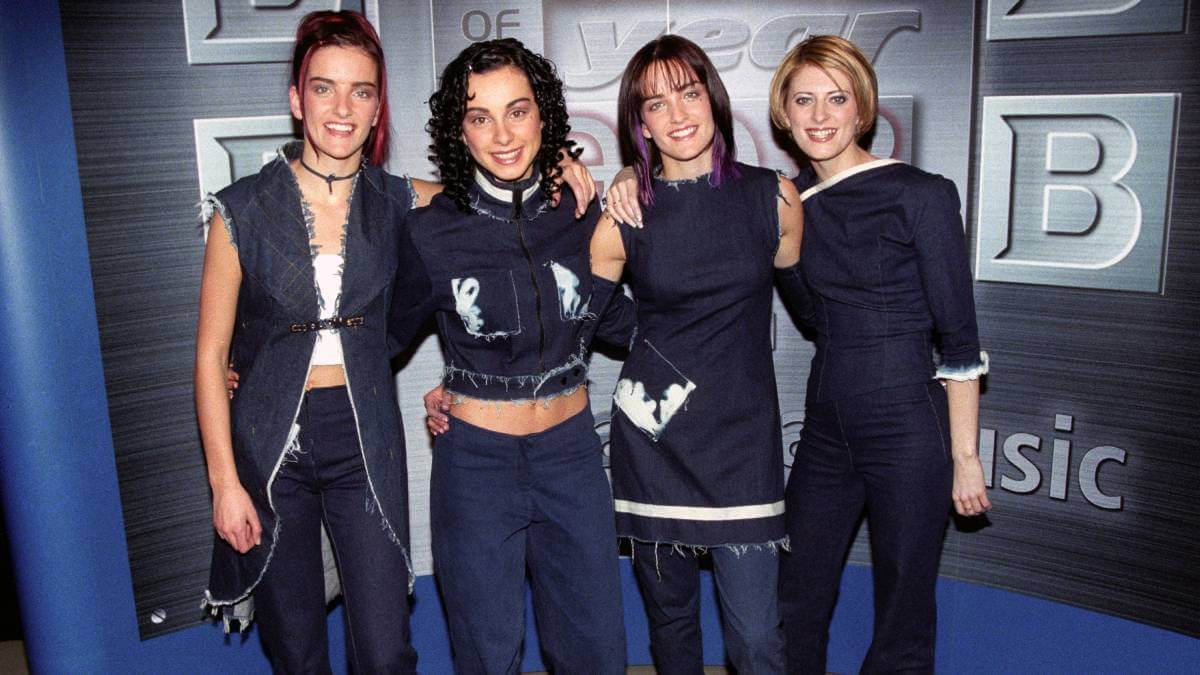 Four women in denim jeans