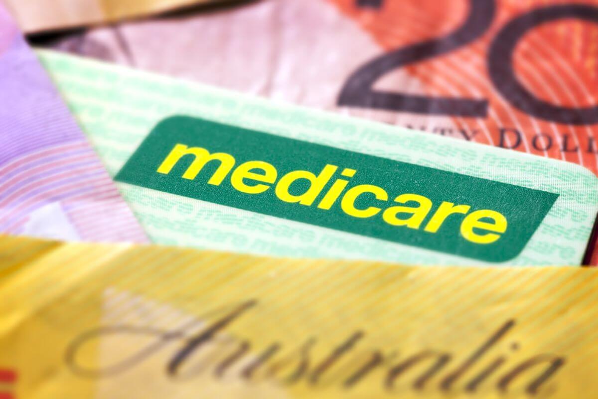 Medicare card and money