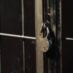 A lock on prison bars