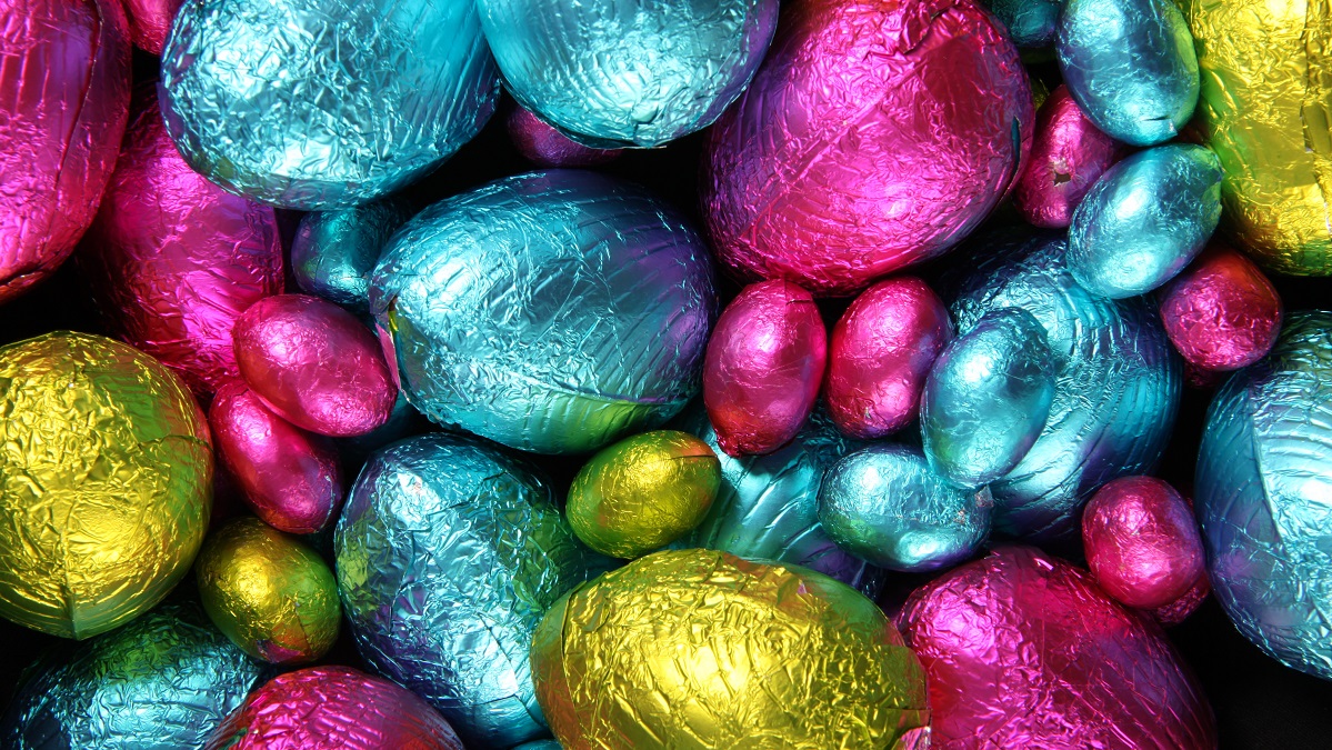 colourful easter eggs